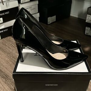 Nine W. Tatiana Faux patent leather heels size 12